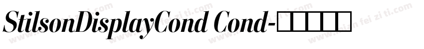 StilsonDisplayCond Cond字体转换